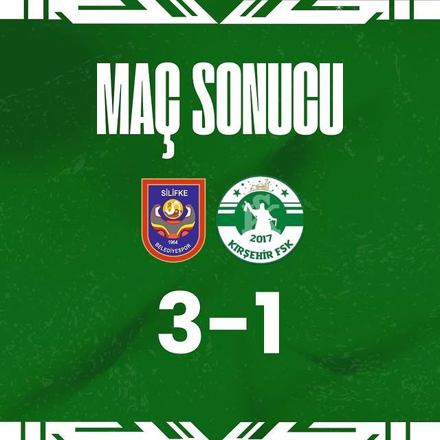 Silifke Belediyespor, Kırşehir FSK'yi 3-1 Yendi