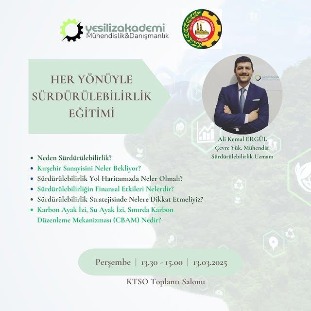 Kırşehir TSO'dan Sürdürülebilirlik Eğitimi