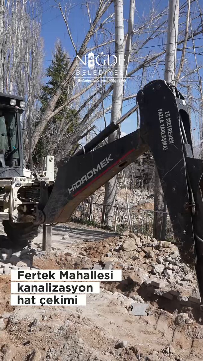 Niğde'de Fertek Mahallesi'nde Kanalizasyon Çalışmaları ve Parkların İyileştirilmesi Devam Ediyor