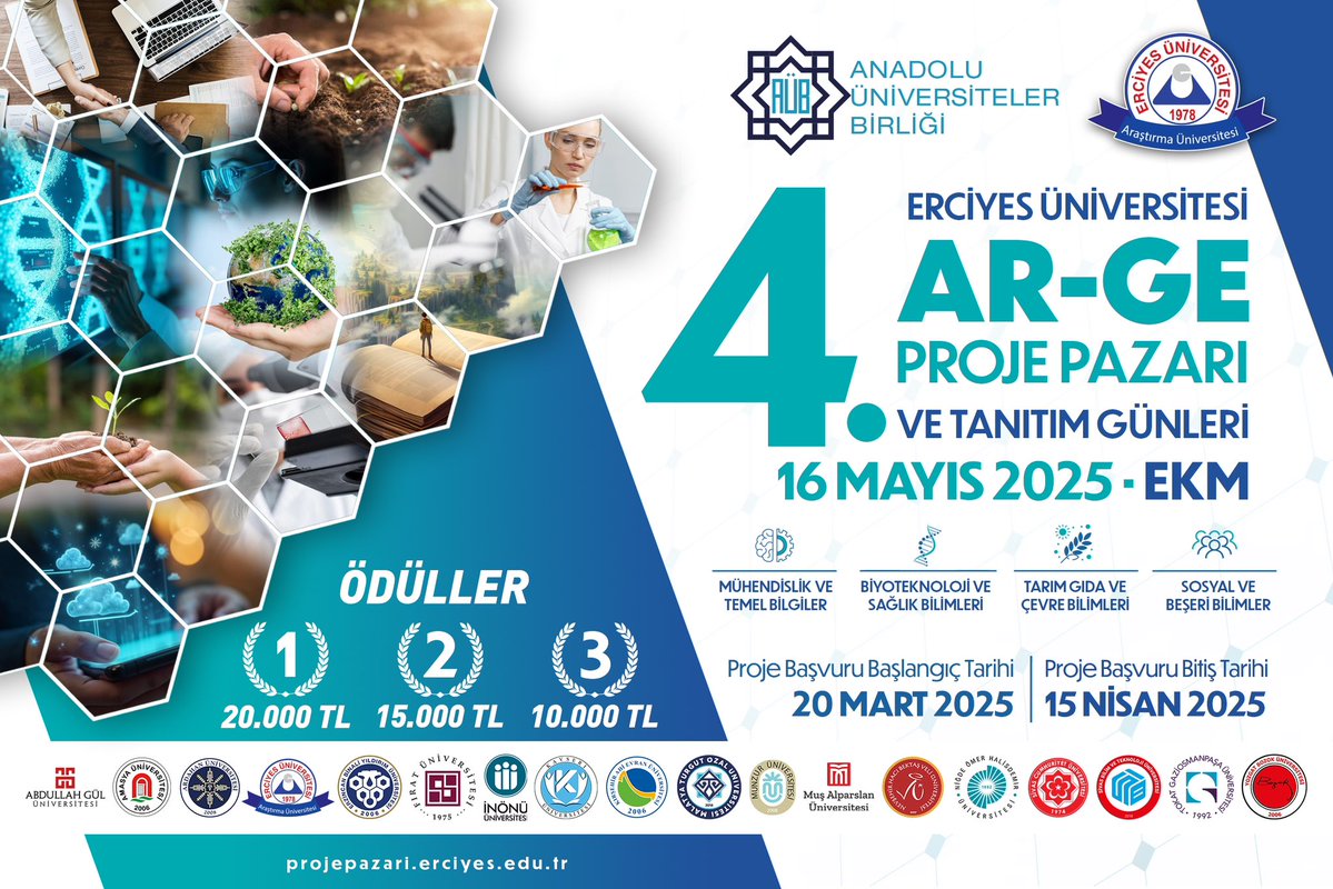 Niğde Ömer Halisdemir Üniversitesi, Anadolu Üniversiteler Birliği'nin Ar-Ge Proje Pazarı Etkinliğine Katılıyor