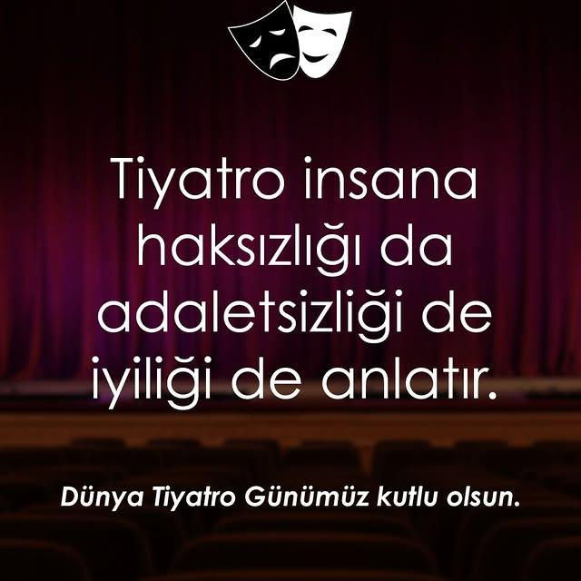 Selçuk Yöntem'den Dünya Tiyatro Günü Mesajı: 