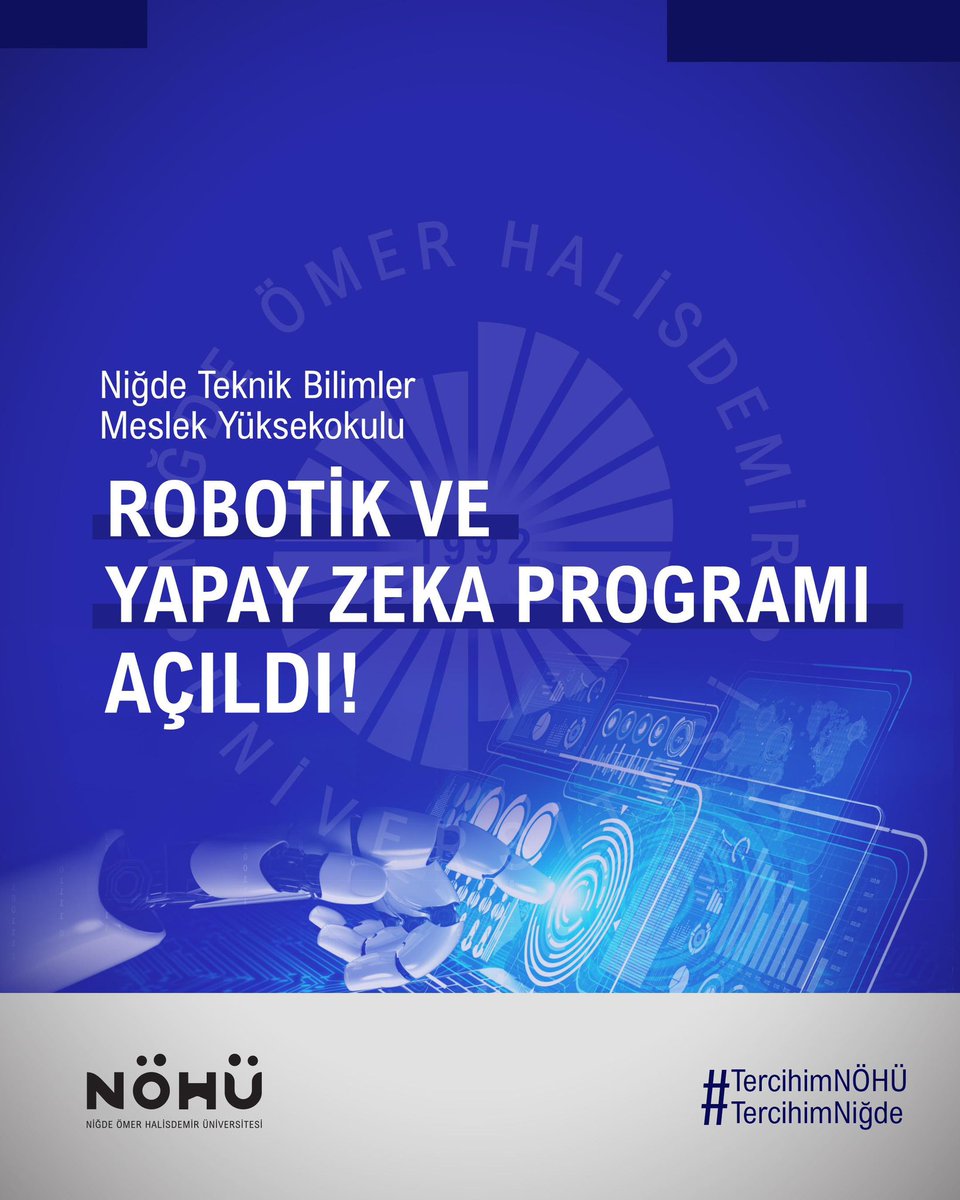 Niğde Ömer Halisdemir Üniversitesi, Robotik ve Yapay Zeka Programıyla Eğitim Kadrosunu Genişletti