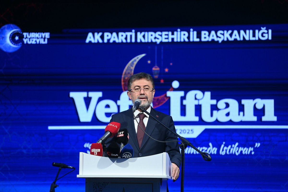 Tarım ve Orman Bakanı Yumaklı, Kırşehir'de Vefa İftarı Düzenledi