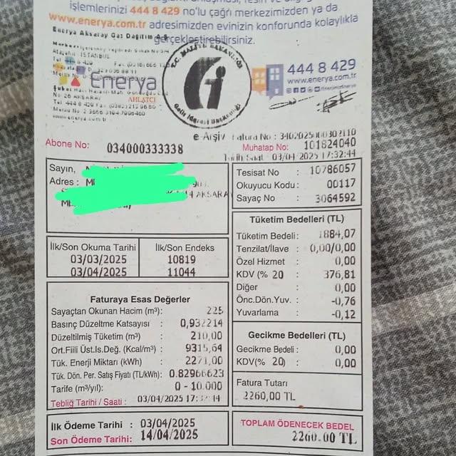 Aksaray'da 3 Çocuklu Annenin Doğalgaz Faturası İçin Yardım İstekleri