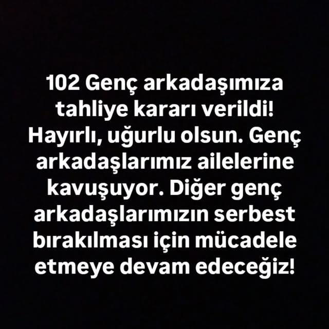 102 Genç Arkadaşımız Tahliye Edildi, 132 Kişi Aileleriyle Birleşiyor