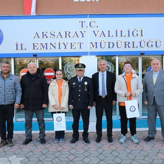 Aksaray'da Millî Eğitim Müdürü Emniyet Teşkilatını Ziyaret Etti