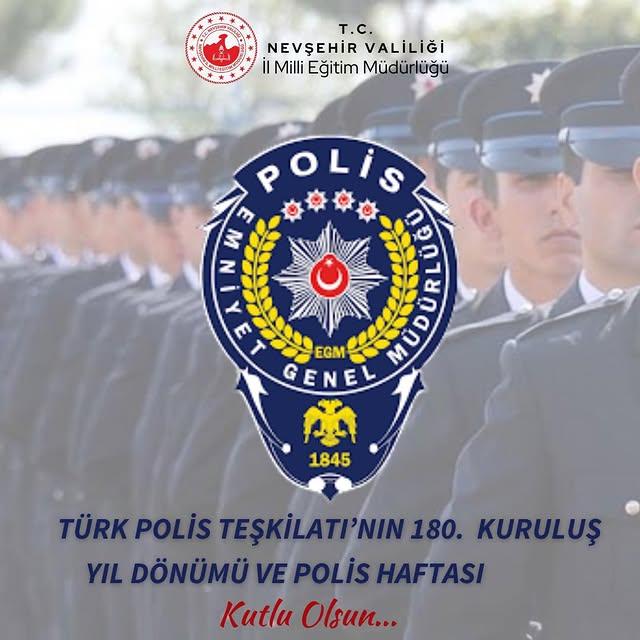 Türkiye Cumhuriyeti Türk Polis Teşkilatı 180. Kuruluş Yılı ve Nisan Polis Haftası Kutlandı