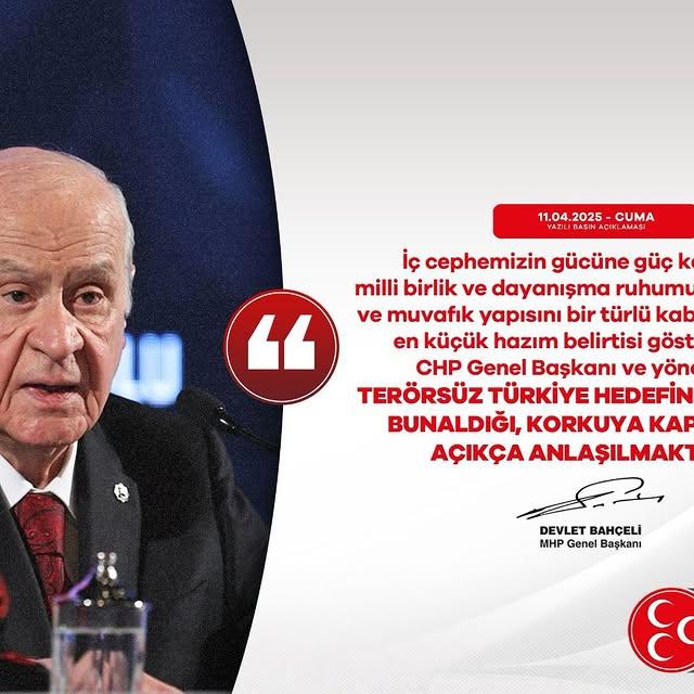 CHP'nin Terörsüz Türkiye Hedefine Hazım Gösteremediği İddiası