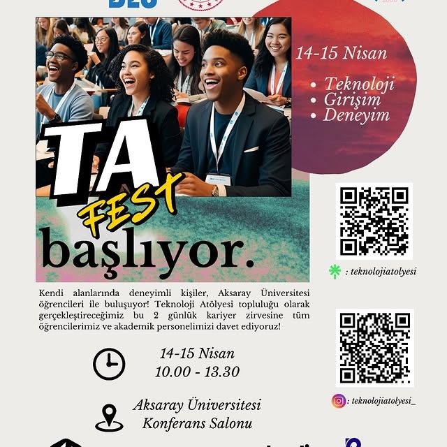 Aksaray Üniversitesi TA Fest'i 2025'te Düzenlenecek