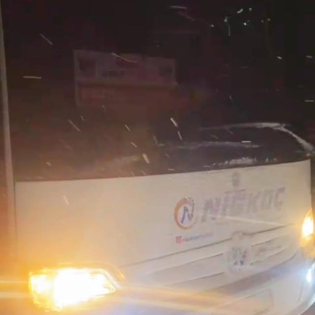 Niğde Belediye Spor Takımı Erzincan-Kelkit Güzergahında Hava Durumu Koşulları nedeniyle Yolda