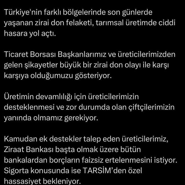 Nevşehir'de Üretici ve Çiftçi Topluluğu Derinden Etkilendi