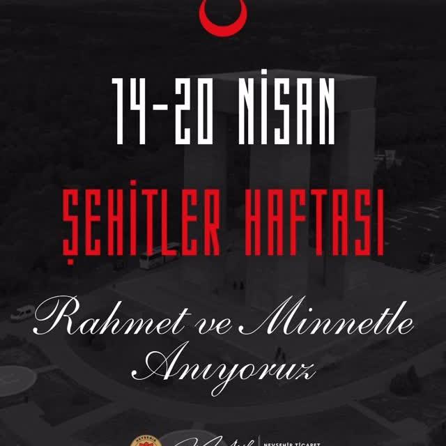 Nevşehir Ticaret ve Sanayi Odası Şehitleri Anıyor