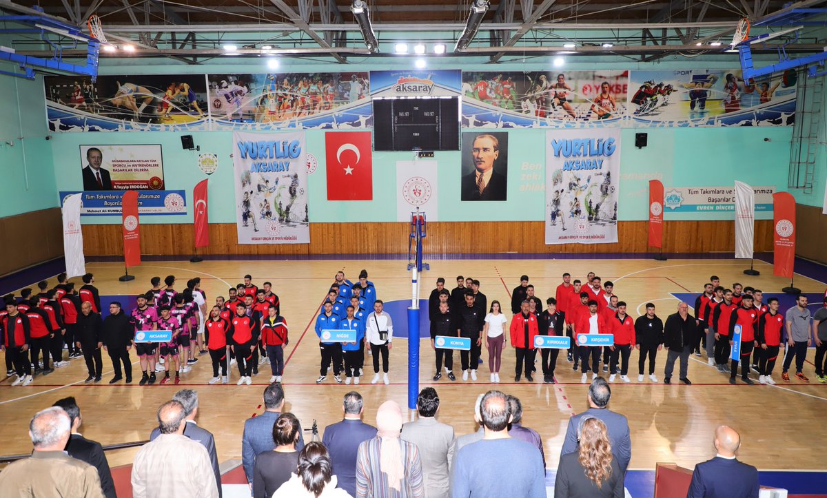 İç Anadolu Voleybol Turnuvası Aksaray'da Başladı