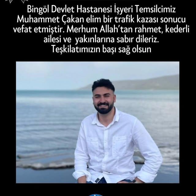 Niğde Sağlık Çalışanları Temsilcisi Muhammet Çakan Bingöl'de Hayatını Kaybetti