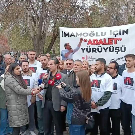 Kayseri’de Ekrem İmamoğlu’na Destek Gösterileri Devam Ediyor