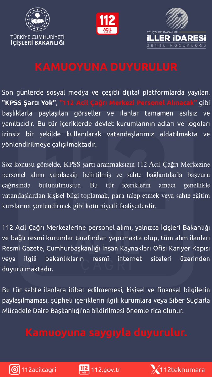 Türkiye'de 112 Acil Çağrı Merkezi Sisteminde Arıza: İletişim Sorunları Yaşanıyor