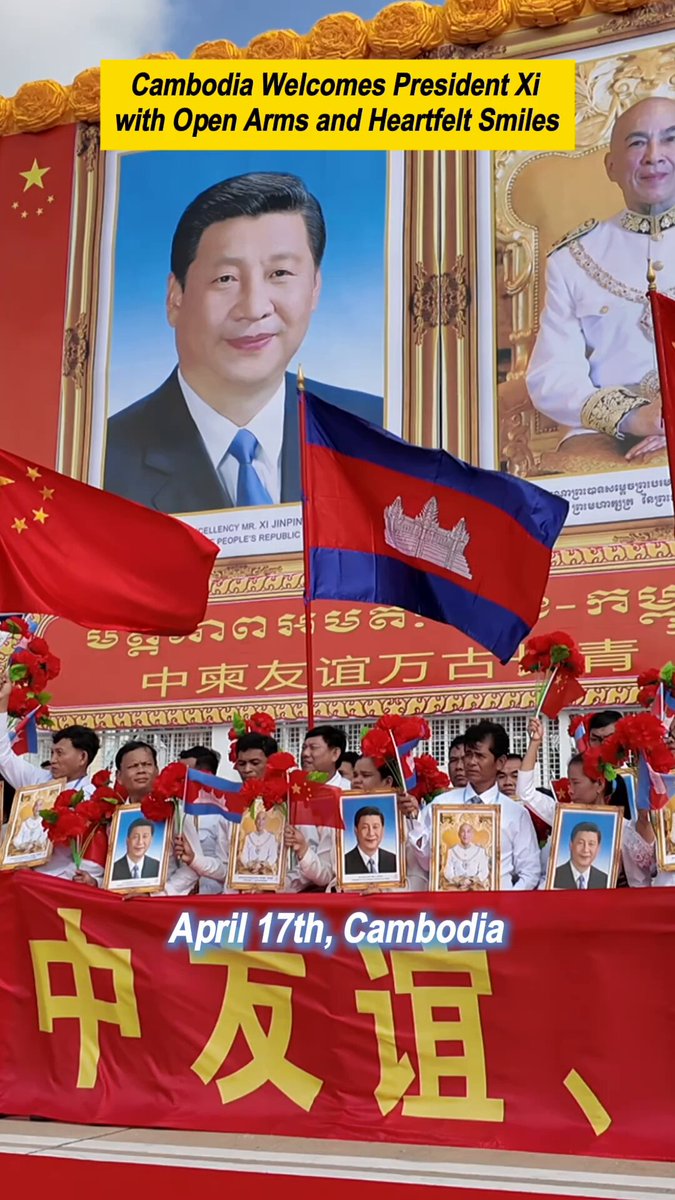 Çin Devlet Başkanı Xi Cambodya'da Devlet Ziyareti Başlattı