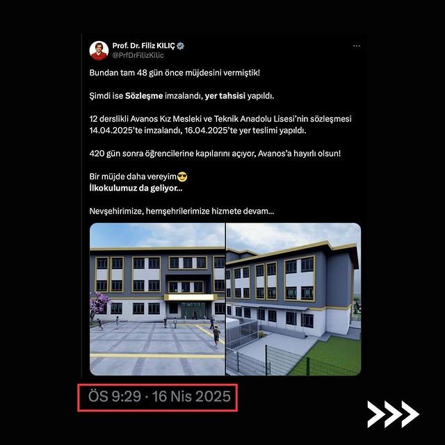 Avanos Kız Meslek Lisesi ve İlkokul Projesi Tamamlandı: Öğrencilere Yeni Eğitim İmkanları