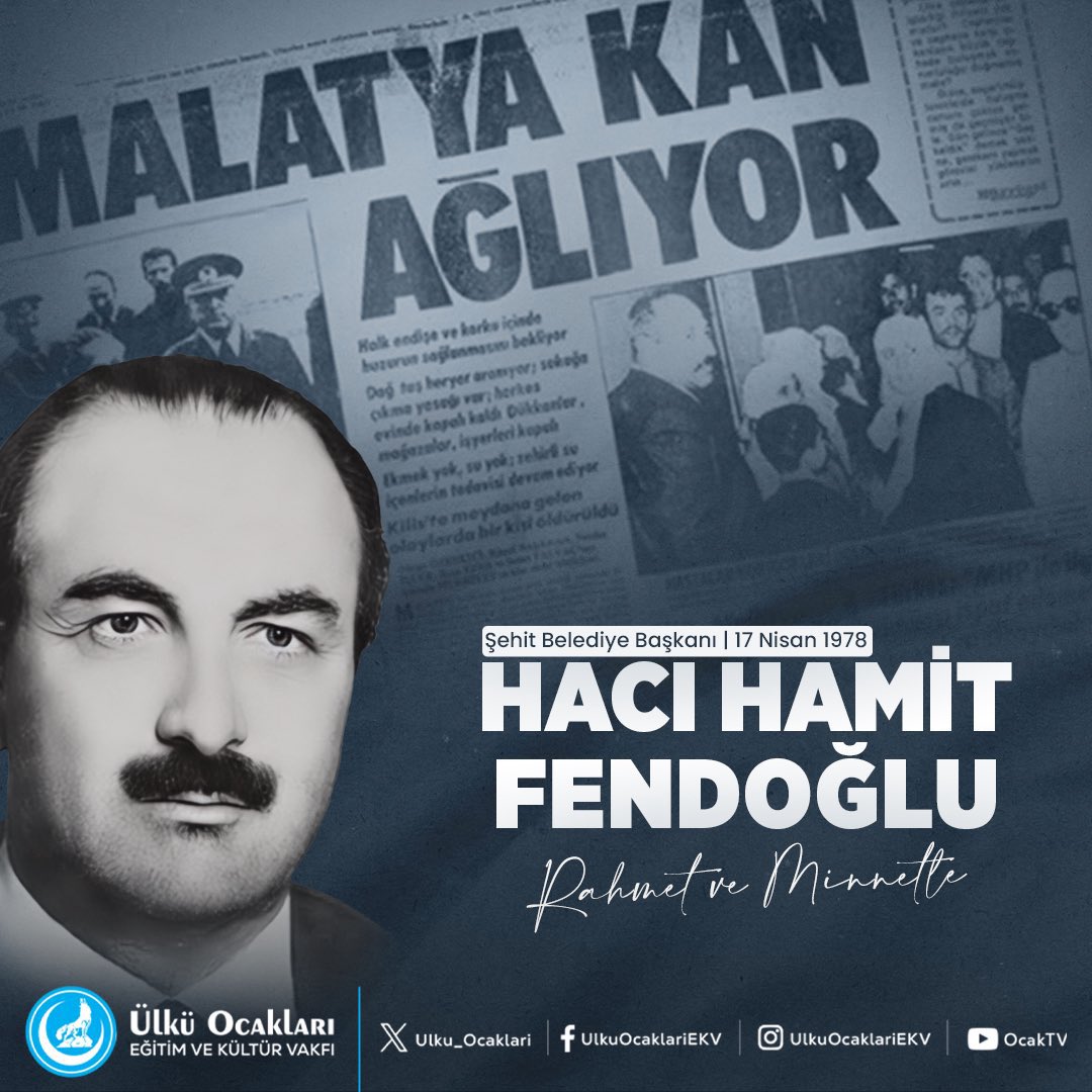 Malatya Belediye Başkanı Hacı Hamit Fendoğlu'nun Şehadeti Yıl Dönümünde Anıldı