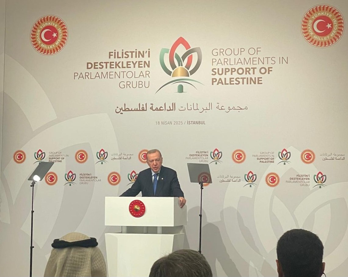 Erdoğan, Filistin Desteğini Parlamentolar Grubu Toplantısında Güçlendirdi