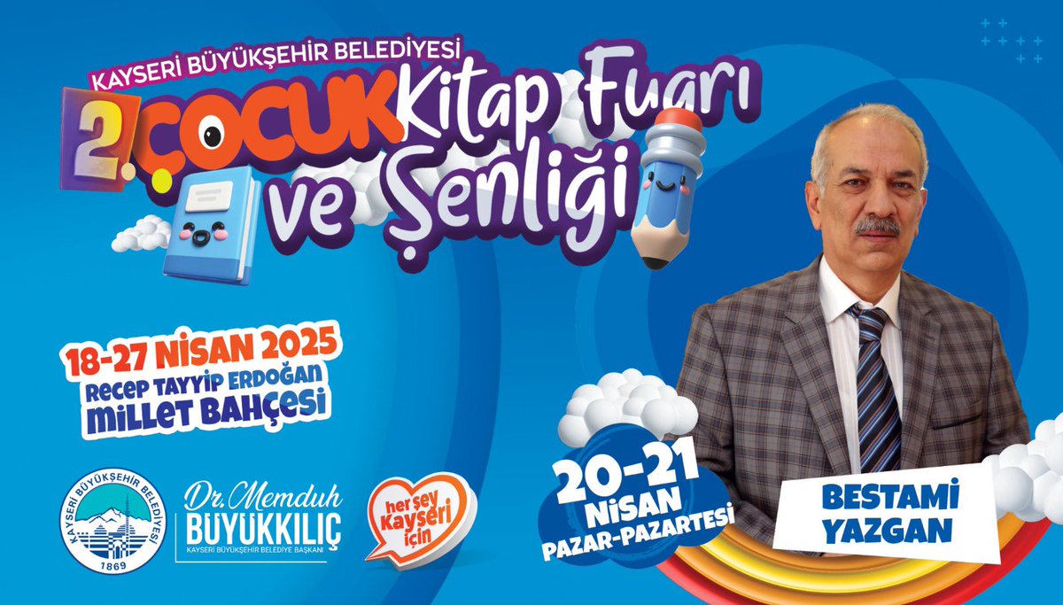 Kayseri’de Çocuk Kitap Fuarı ve Şenliği Düzenlenecek