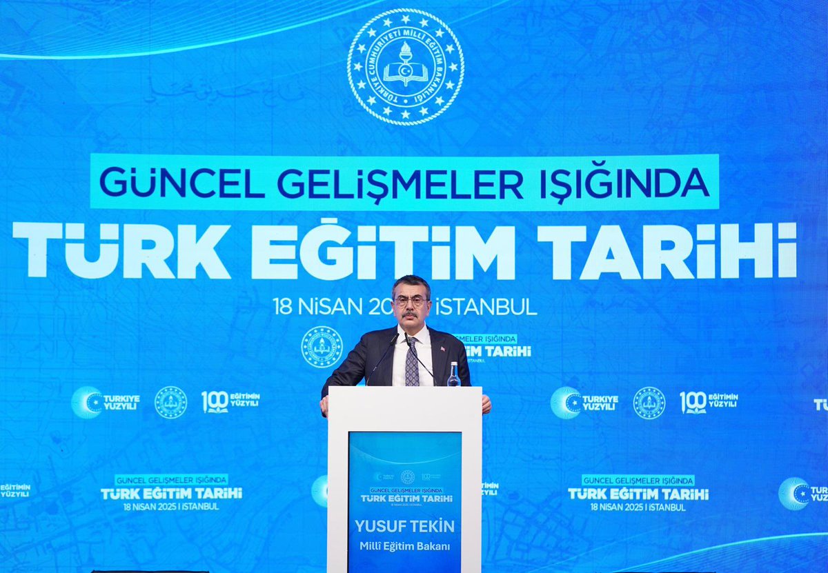 T.C. Millî Eğitim Bakanı Tekin İstanbul'da Türk Eğitim Tarihi Paneli'ne Katıldı