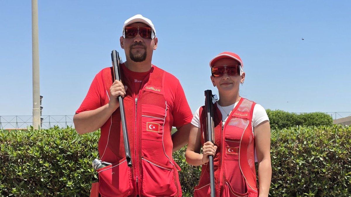 TMOK Olimpiyatları’nda Türk Takımı Plak Atışlarında Altın Madalya Kazanırken