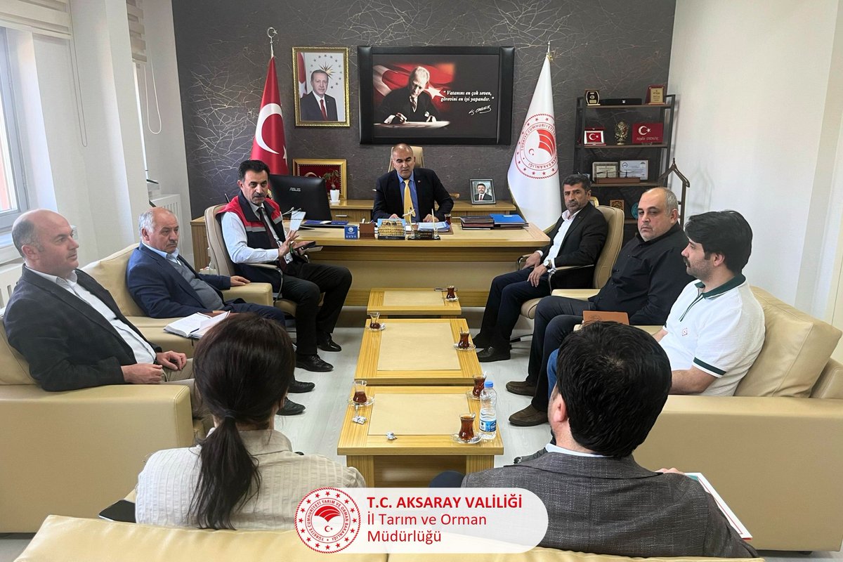 Aksaray Tarım ve Orman Müdürlüğü Haftalık Toplantısı Yapıldı