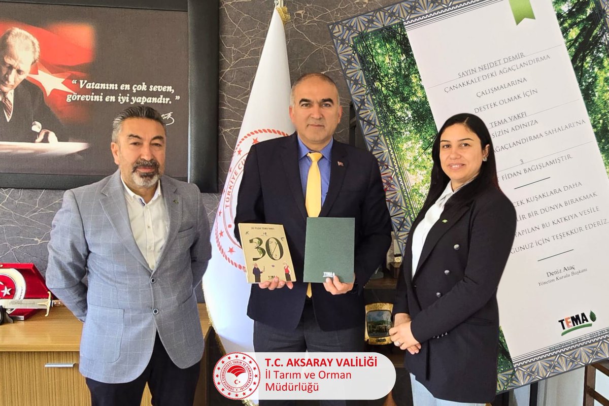 Tema Vakfı Aksaray Temsilcileri İl Müdürümüze Ziyaret