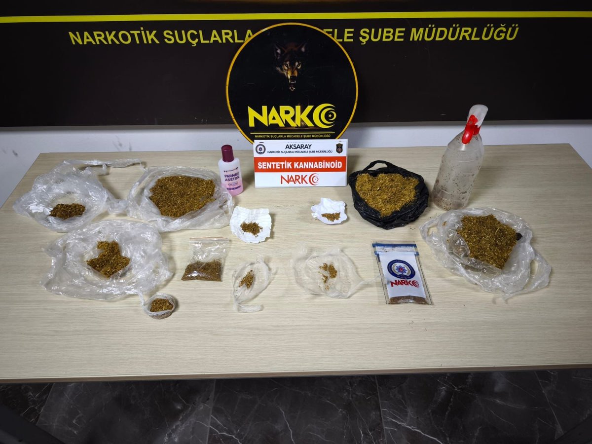 Aksaray’da Sentetik Kannabinoid Operasyonu: Bir Şüpheli Tutuklandı