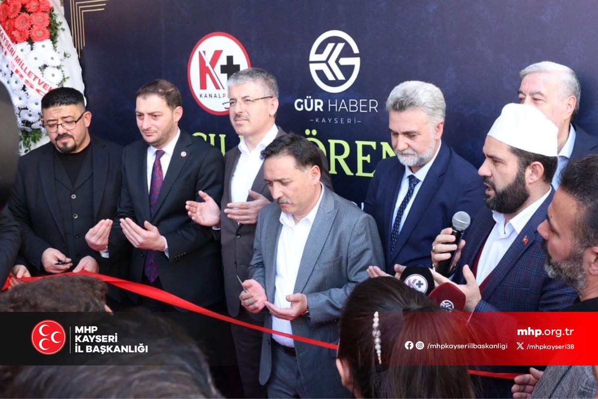Milliyetçi Hareket Partisi Kayseri İl Temsilciliği Kanal Plus TV'nin Açılışını Katıldı