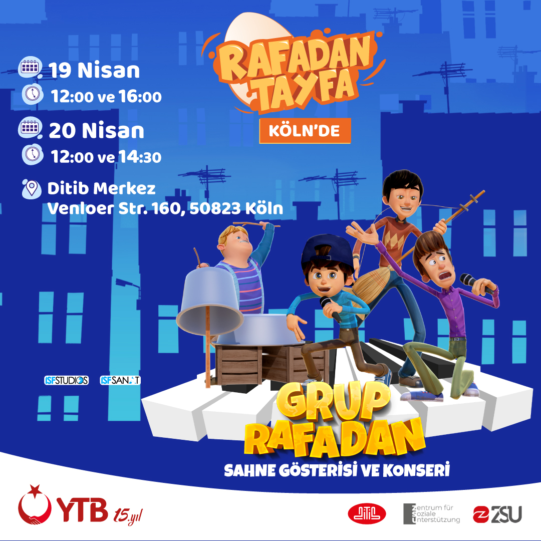 Rafadan Tayfa Almanya’da Çocuklara Türkçe Kültürünü Sunuyor
