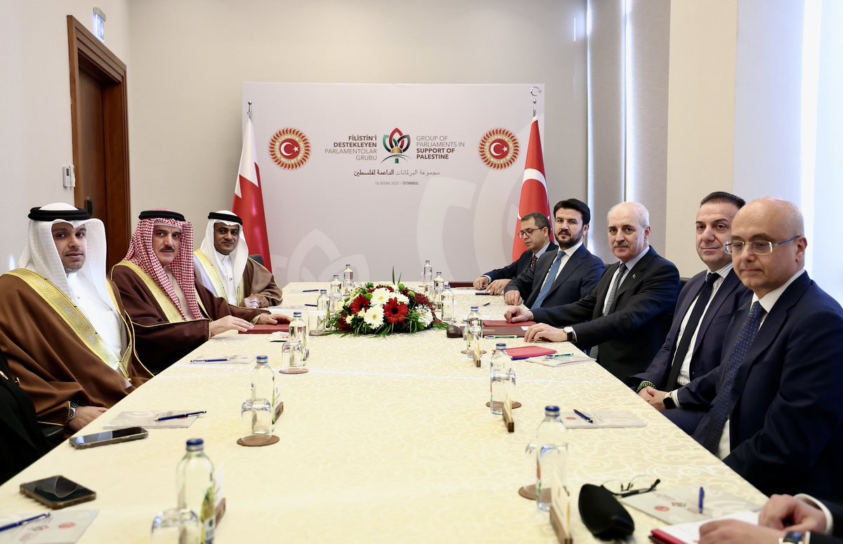 Bahreyn Temsilciler Meclisi Başkanı Filistin Desteği için TBMM'yi Ziyaret Etti