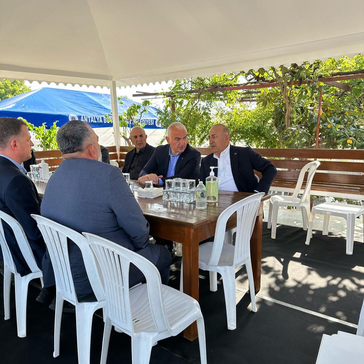 İl Kültür Turizm Bakanı Ersoy, Mevlut Çavuşoğlu'na Taziye Ziyareti