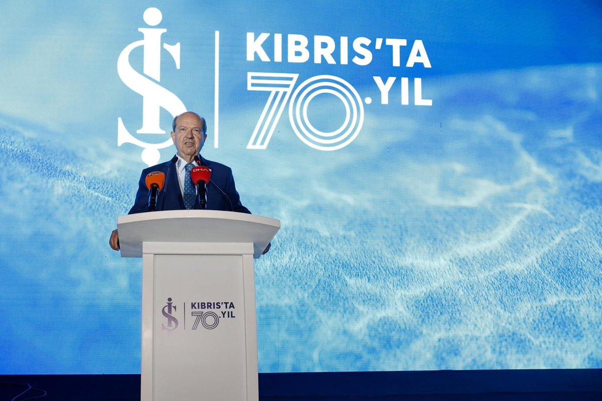 Ersin Tatar, İş Bankası'nın Kıbrıs'taki 70. Yıl Kutlamasına Katıldı