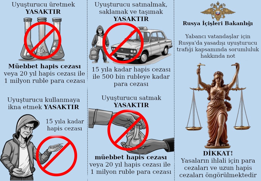 Rusya Büyükelçiliği'nden Uyuşturucu Operasyonuyla İlgili Not