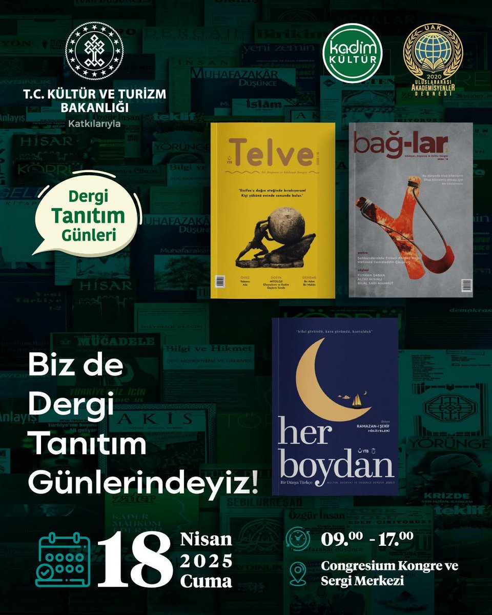Yurtdışı Türkler ve Akraba Topluluklar Başkanlığı Dergi Tanıtım Etkinliğine Evsahili Daveti