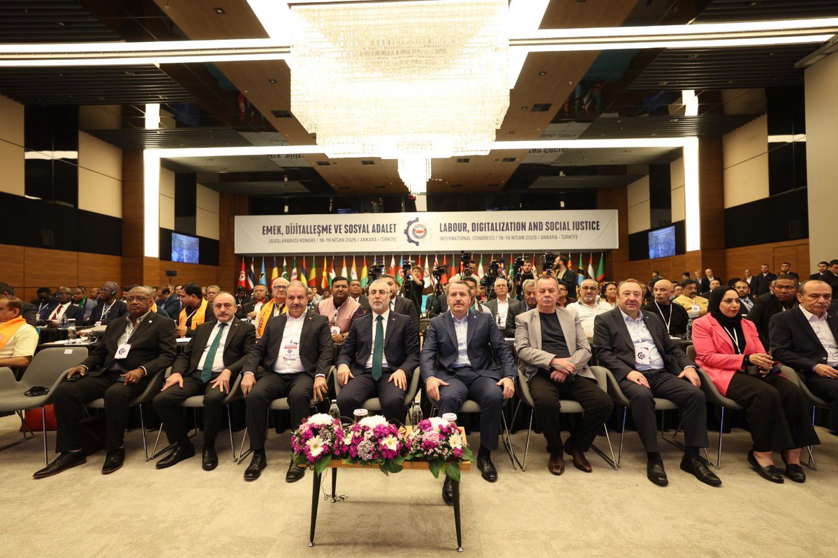 Hak İşçi Sendikaları Konfederasyonu Genel Başkanı Yardımcısı Sert Uluslararası Kongrede Yer Aldı