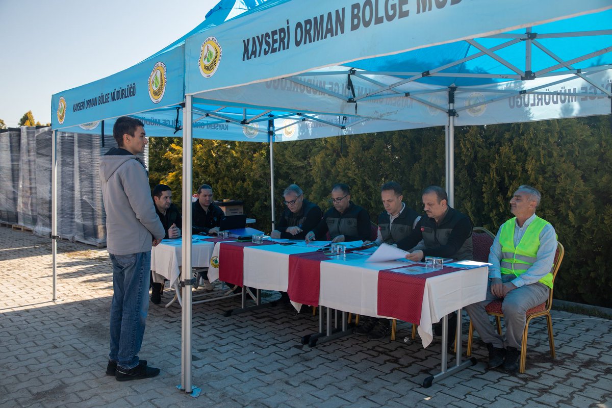 Kayseri Orman Bölgesi'nde İşçi Alımları Sınavlarına Devam Ediyor
