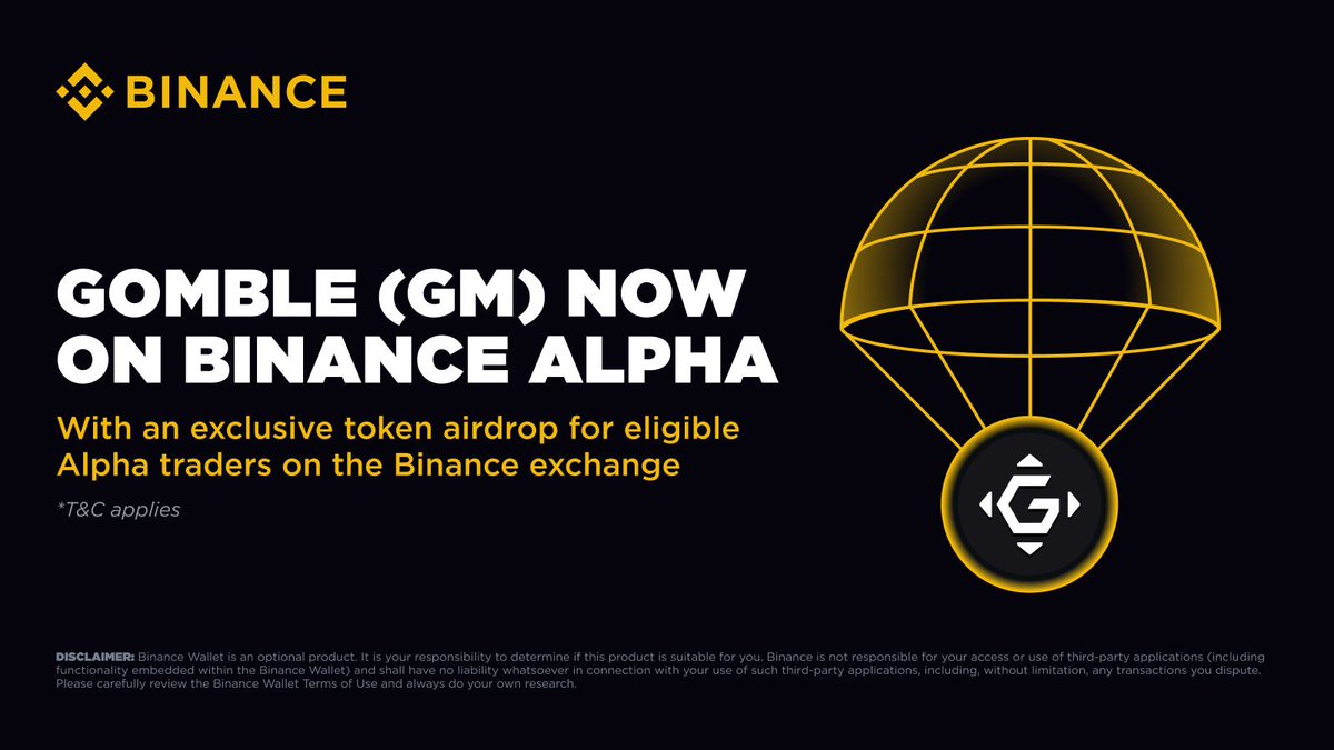 Binance, GM Token Airdropları Düzenleyecek