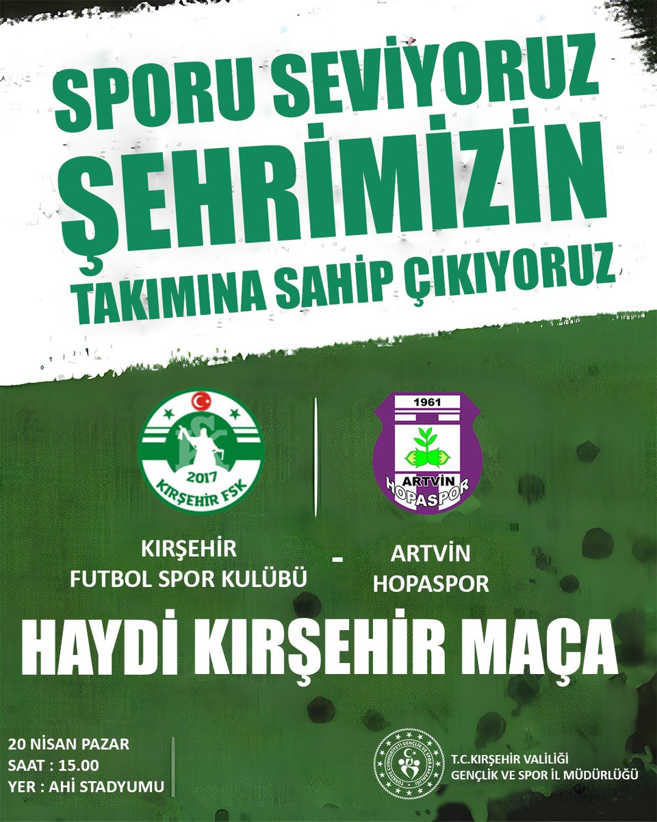 Kırşehir Futbol Spor Kulübü, 3. Ligde Artvin Hopaspor'u Konuk Edecek