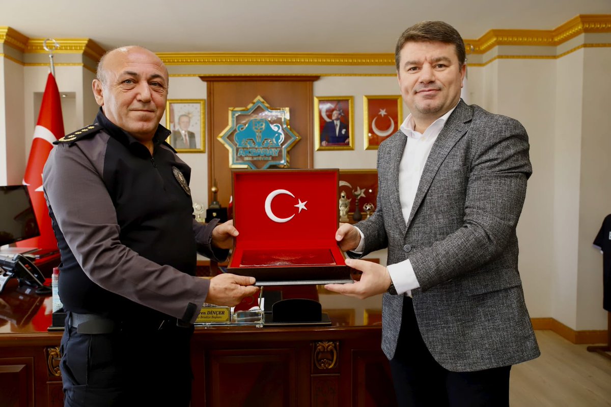 Aksaray Belediye Başkanı Dr. Dinçer, İl Emniyet Müdürü ve Ekibini Konuk Ettİ