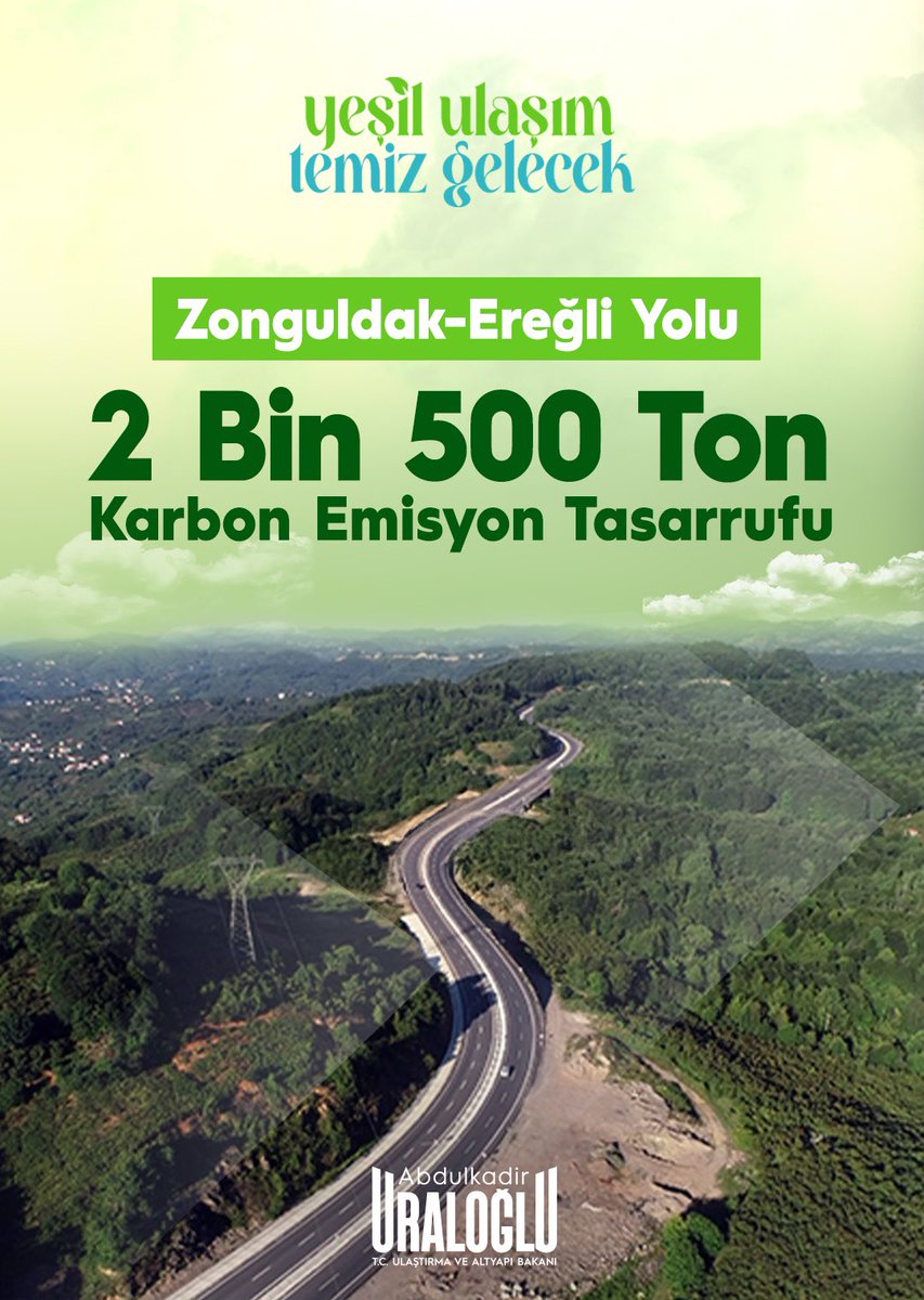 Ulaştırma Bakanı Uraloğlu: Zonguldak-Ereğli Güzerisinde 2,5 Milyar TL'lik Yatırımla Karbon Emisyonlarında Dev Kesinleme