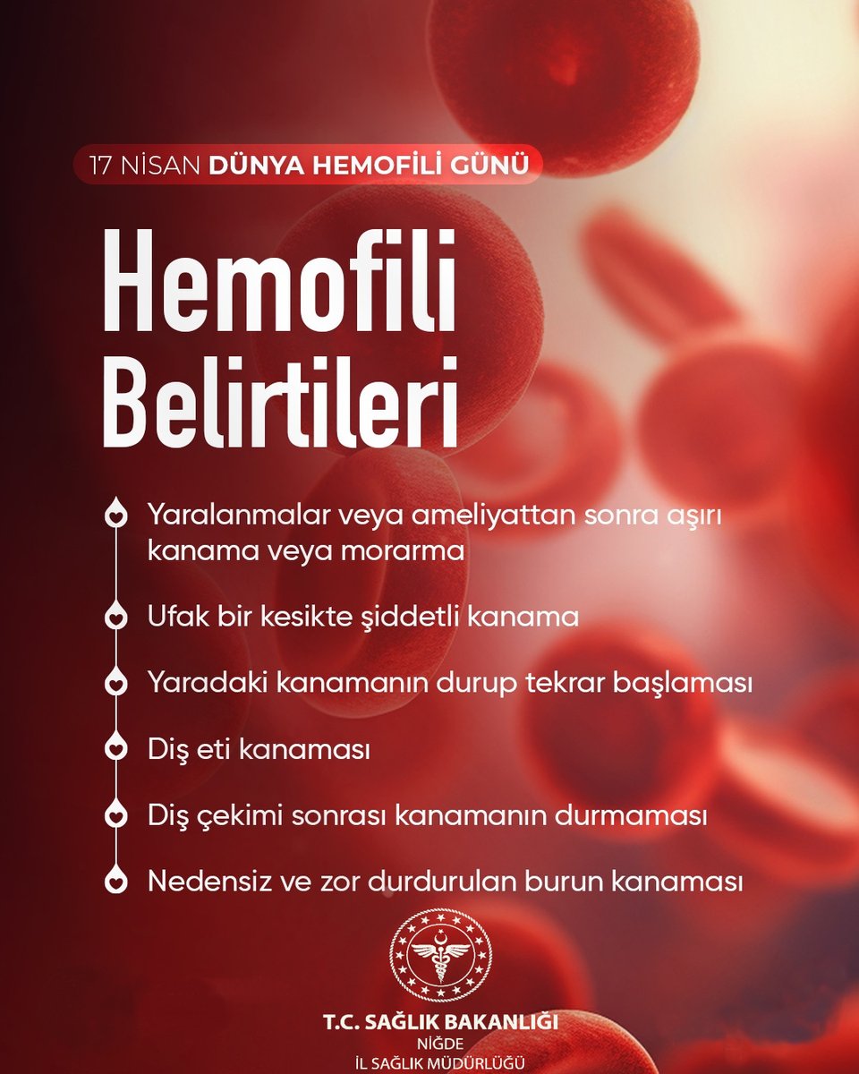 Dünya Hemofili Günü’nde Kanama Hastalığına Farkındalık Artırıldı