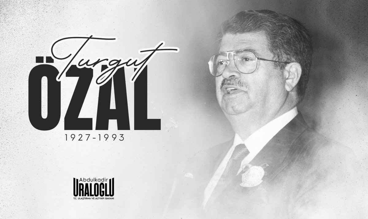 Ulaştırma Bakanı Özal'ın Vefatının Yıl Dönümünde Tributes
