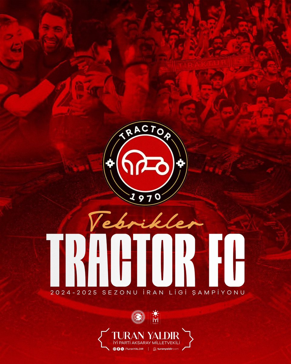Tractor FC Şampiyon Oldu, Vekil Yaldır Tebrik Etti