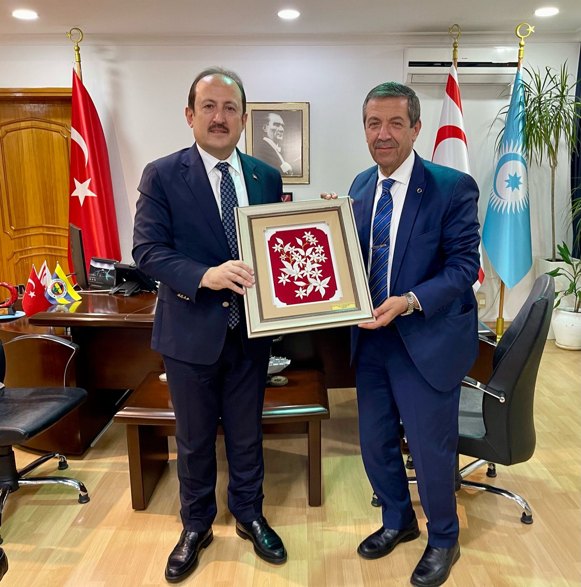 KKTC Dışişleri Bakanı Ertuğruloğlu, AFAD Başkanı Pehlivan ile Görüşme