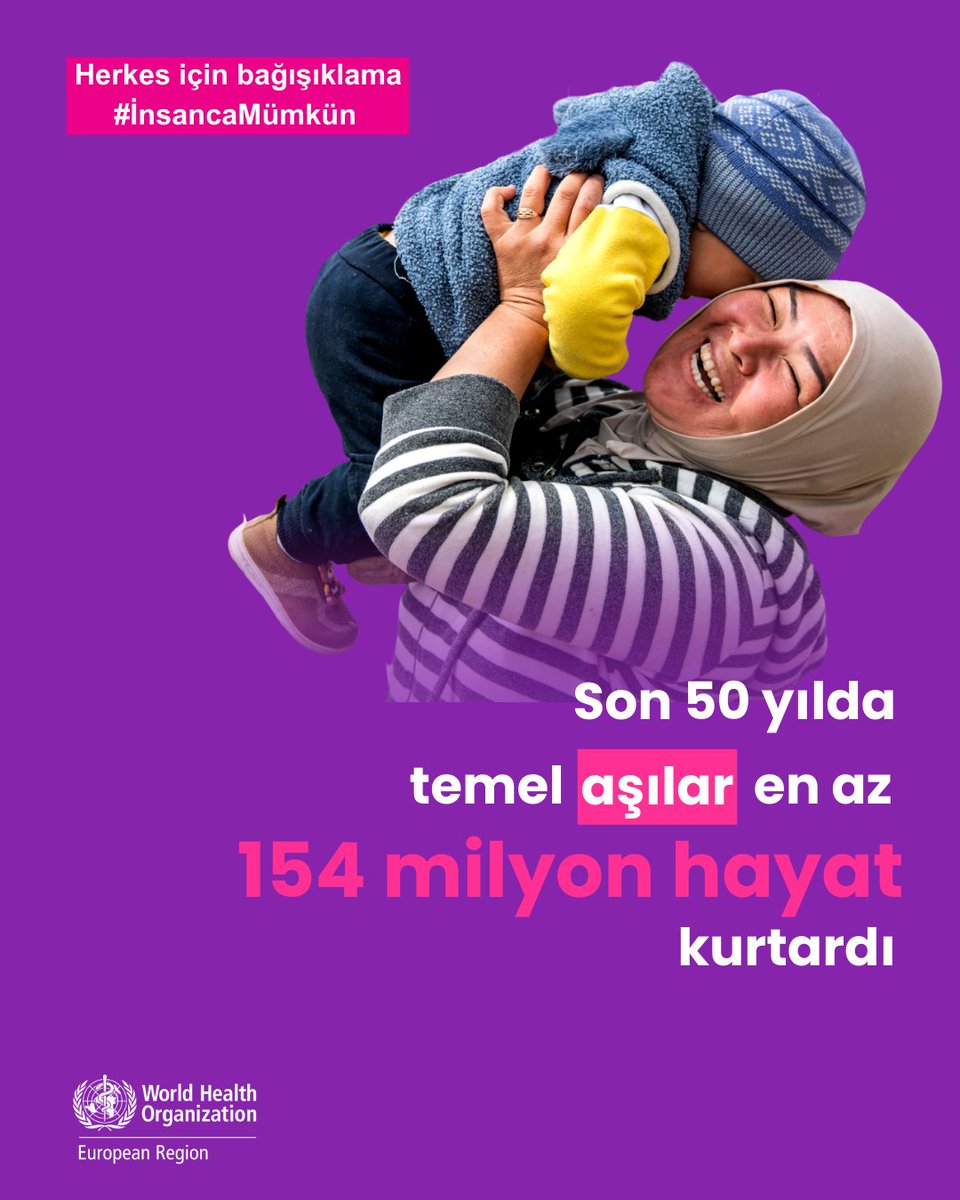 Dünya Sağlık Örgütü Türkiye'de Aşılamanın Önemi Vurguluyor