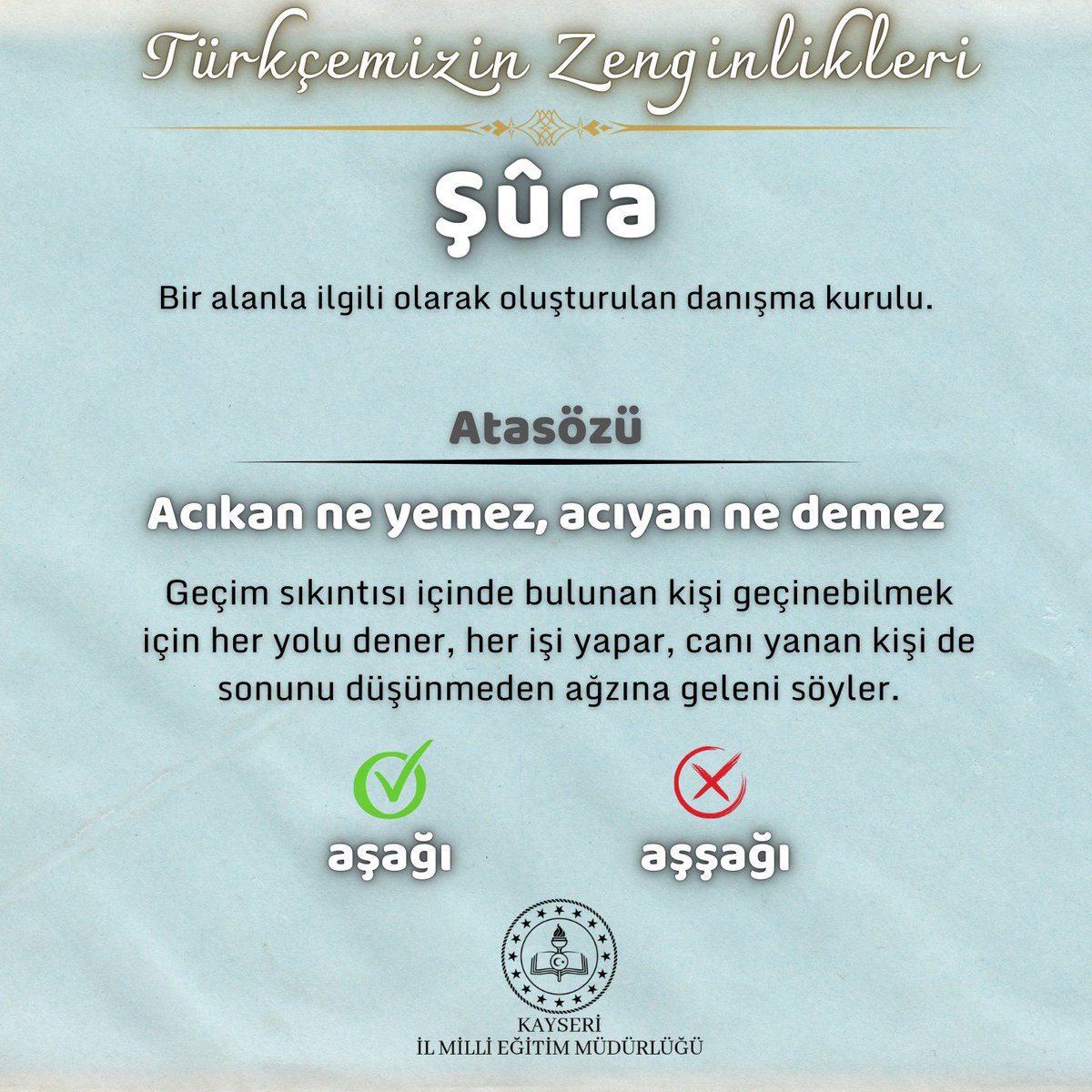 Kayseri Valiliği, Dil Özgürlüğü Konusunda Bilgilendirme Paylaşımı Yaptı