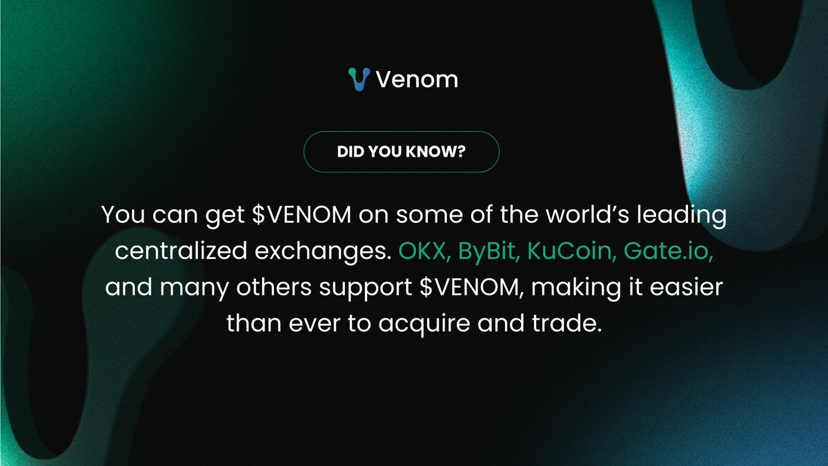 Venom, Birçok Kripto Borsasında Listelendi